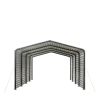 12' x 20' Metal Shed Carport with 8' Enclosed Sidewalls, TMG-MSC1220F