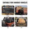 Tailgate Net, 54 in x 18 in, Heavy Duty Cargo Net for Truck Bed with 4 Adjustable Telescopic Straps, Cross-reinforced Design, Extendable & Durable