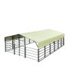 20' x 30' Livestock Corral Panel Metal Shed, 7' Sidewall Height, 5' Corral Panel Height, 600 Sq-Ft, 27 GA Corrugated Panels, TMG-MS2030LC