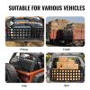 Tailgate Net, 60 in x 18 in, Heavy Duty Cargo Net for Truck Bed with 4 Adjustable Telescopic Straps, Extendable & Durable, Flexible Adjustment