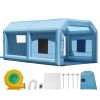Inflatable Paint Booth, 21 x 13.5 x 9.8 ft Inflatable Spray Booth, with 1100W Powerful Blower and Air Filter System, Large Furniture Painting