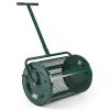 27"Ã—16" Lawn Fertilizer Spreader with Diamond Mesh Clump-Free Garden Compost Spreader