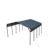 20' x 20' Metal Shed Carport, 10' Open Sidewalls, 400 Sq-Ft, 27 GA Corrugated Panels, TMG-MSC2020