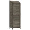 Garden Shed Anthracite Solid fir wood Medium Garden Shed