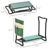Garden Kneeling Bench with 1 Large Side Tool Pouch & Easy Folding Design, Garden Kneeler Seat for Transport & Storage