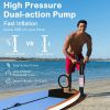Inflatable Paddle Boards with Surf Board Accessories & Carry Bag Bottom Fin Paddling Surf Control; Non-Slip Deck