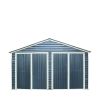 20' x 30' Metal Garage Shed, 9' High Double Front Doors, 13' Peak, 600 Sq-Ft TMG-MS2030