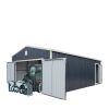 16' x 24' Metal Garage Shed with Double Front Doors, 10' Peak Height, Side Entry Door, 384 Sq-Ft Floor Space, TMG-MS1624