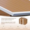 6X4 FT Heavy-Duty Metal Storage Shed with Windows, Lockable Door & Ventilation - Weatherproof Outdoor Garden Shed for Backyard, Lawn