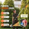 15.7-inch 26CC 2 Cycle Gas Hedge Trimmer, Gas Powered Pole Hedge Trimmer with Dual Sided Dual Action Blade, 270Â° Adjustable Trimmer Head