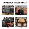 Tailgate Net, 54 in x 18 in, Heavy Duty Cargo Net for Truck Bed with 4 Adjustable Telescopic Straps, Extendable & Durable, Flexible Adjustment