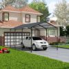 Metal Carport 10 Ã—15 FT Heavy Duty with Galvanized Steel Roof, Metal Garage Canopy with Galvanized Steel Roof & Frame