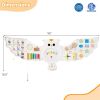 11-in-1 Montessori Owl Activity Wall - STEM Sensory Busy Board with Magnetic Whiteboard, 3+ Years Old