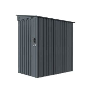 3' x 6' Galvanized Metal Pent Shed, 29 GA Corrugated Metal, 75' Upper edge, TMG-MS0306 (material: Normal Package)