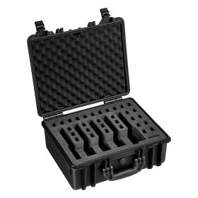 Hard Pistol Case, Heavy Duty Hard Gun Case with XPE Foam Lining, Waterproof Pistol Storage Box with Customizable Interior & Handle for Gun, Lenses (Default: Default)