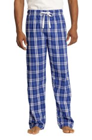 District Flannel Plaid Pant DT1800 (Color: Deep Royal, size: M)