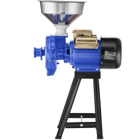Electric Grain Mill Grinder, 3000W Spice Grinders, Commercial Corn Mill with Funnel, Thickness Adjustable Powder Machine (Default: Default)