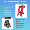 Automatic/Manual Inflatable Life Jacket| Inflatable PFD Kayak Vest Adult| Life Vest for Adults| Outdoor Water Sports| Supports up to 330 lbs|33g of Ca