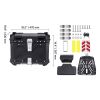 Motorcycle Top Case, Universal Aluminum Alloy Motorbike Tail Box with Leather Lining