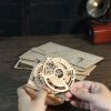 3D Wooden Puzzle Perpetual Calendar Mechanical Gears Toy Building Set Brain Teaser Games Engineering Toys model kits handmade
