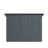 4' x 8' Bicycle Metal Pent Shed, 29 Gauge Corrugated Metal, 70" Upper edge, TMG-MS0408
