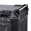 Motorcycle Top Case, Universal Aluminum Alloy Motorbike Tail Box with Leather Lining