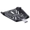 Motorcycle Top Case, Universal Aluminum Alloy Motorbike Tail Box with Leather Lining