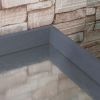 Garden Storage Cabinet, Outdoor Tool Shed with Galvanized Top and Two Shelves for Yard Tools or Pool Accessories, Grey
